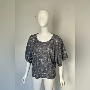 Angela Boho Floral Summer Blouse Women’s Size Large NWOT